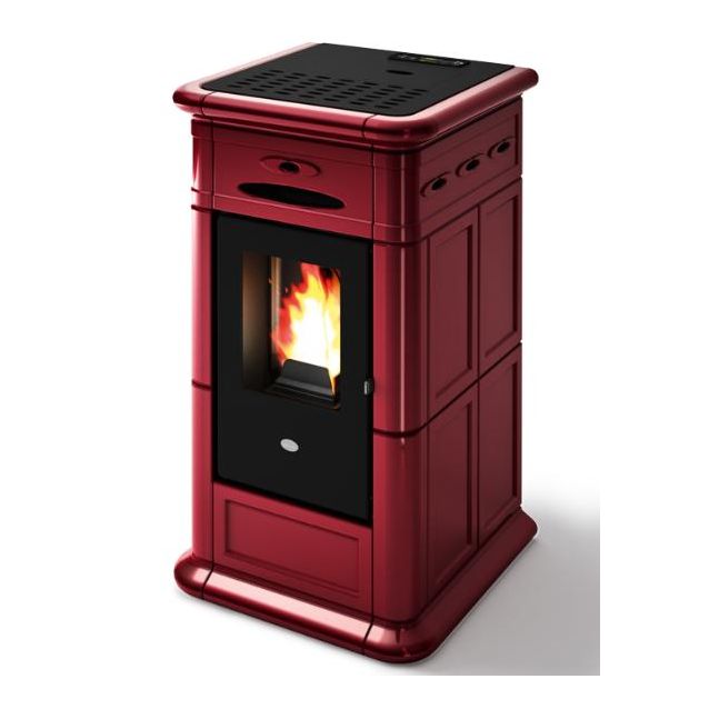 Pellettitakka Eva Calòr Alina 9 kW punainen