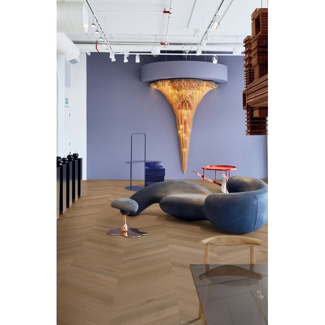 Kalanruotovinyyli Kährs Sensation Chevron, KL34, kosteudenkestävä, integroitu askeläänieriste