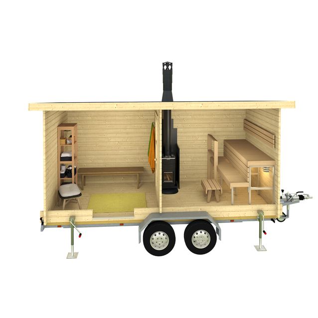 Kärrysauna Tene Moderni 9,6 m²