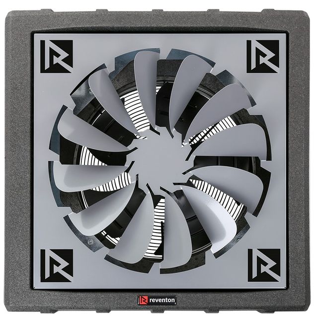 Lämpöpuhallin Reventon HC20-3S 21,4 kW musta + levityssäle 360