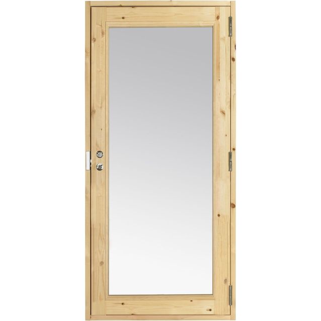 Mökkiovi Kaskipuu ML5A Kokolasinen mittatilausovi ilman ristikkoa