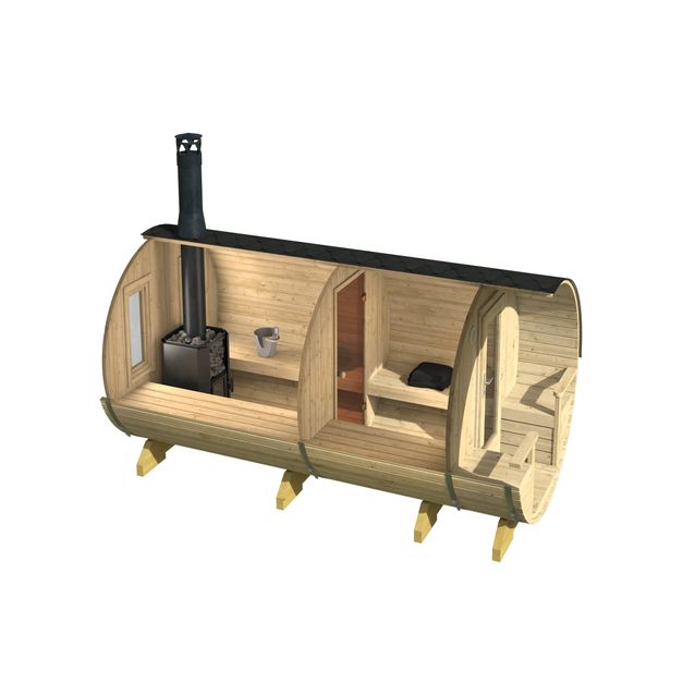 Tynnyrisauna Tene Kemi 8.4m²