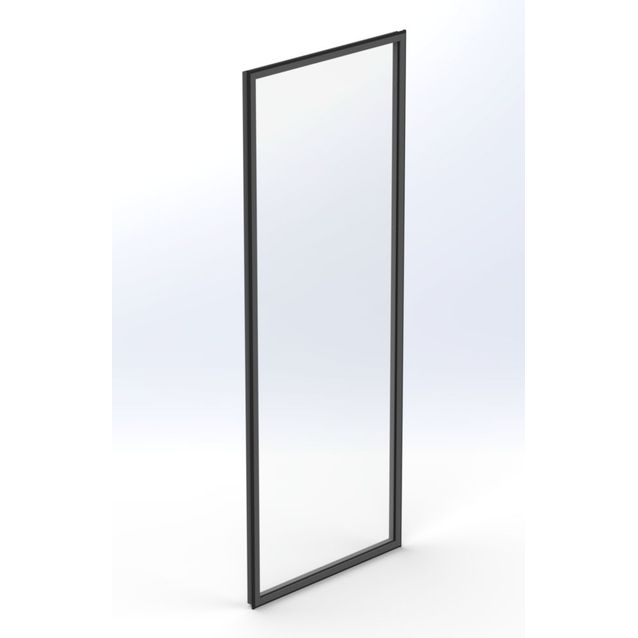 Terassilasi Keraplast P23 kiinteä 1-os., harmaa, kirkas lasi, mittatilaus