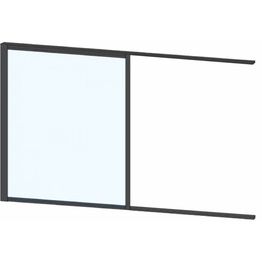 Terassin liukulasi-ikkuna Keraplast 1-os. 1100x915 mm kirkas/musta