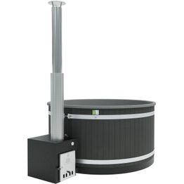 Kylpytynnyri Kirami Comfort Family L Cube, 6-8 hlöä, EP NightBlack/LightGray