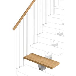 Lisäaskelma Rintal Knock -portaisiin, eri vaihtoehtoja