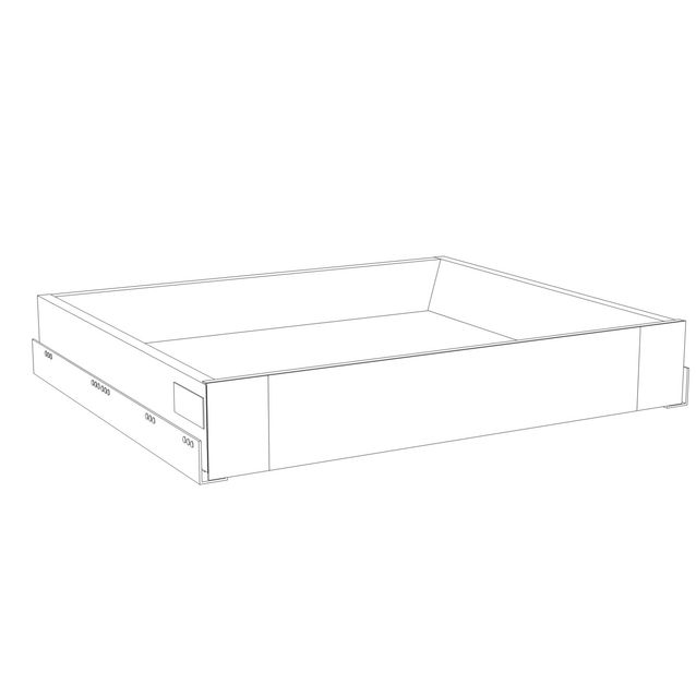 Sisälaatikko Ideal Keittiöt hidasteilla matala eri kokoja harmaa