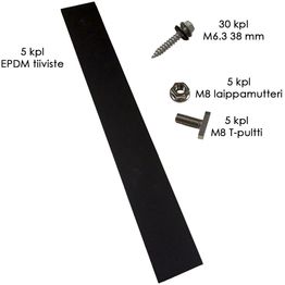 Asennussarja huopa- ja profiilikattokiinnikkeille Kontio Solar Strong