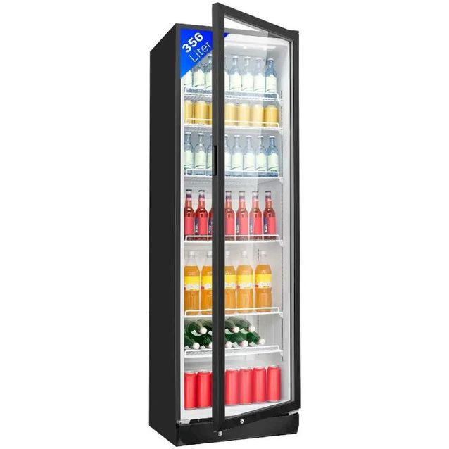 Jääkaappi lasiovella Bomann KSG7351W, 55cm, musta