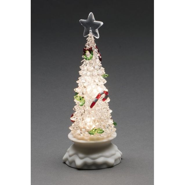 Valokoriste Konstsmide, 25.5cm, 3 x LED, pyörivä, akryyli, ajastin, paristokäyttöinen