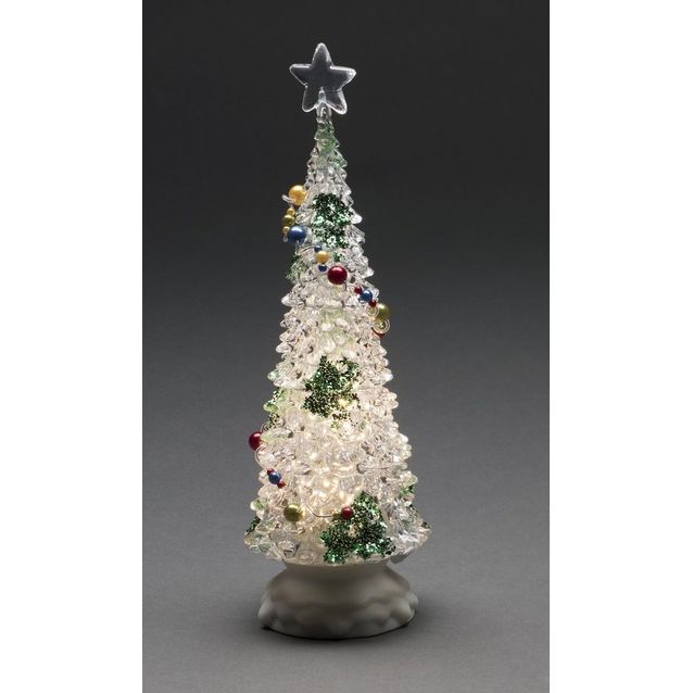 Valokoriste Konstsmide, 35cm, 3 x LED, akryyli, pyörivä, ajastin, paristokäyttöinen