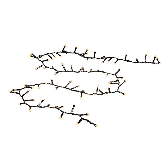 Ulkovalosarja Konstsmide Cluster, frostattu amber, eri pituuksia