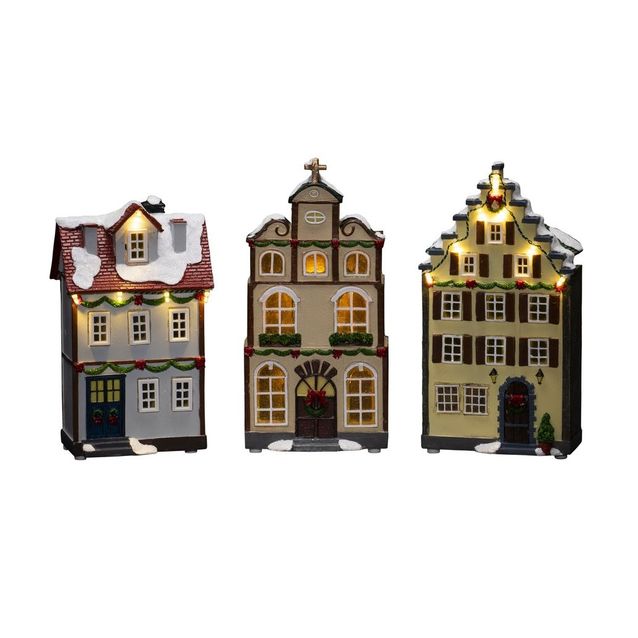 Valokoriste Konstsmide Talolyhdyt, IP20, 14 x LED, ajastin, USB/paristokäyttöinen