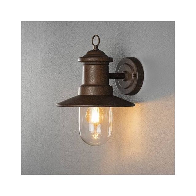 Seinävalaisin Konstsmide Napoli 7346-970 ruosteenvärinen E27