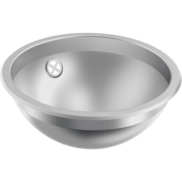 Pesuallas KWC RNDX260 Ø260 mm rst satiinipintainen