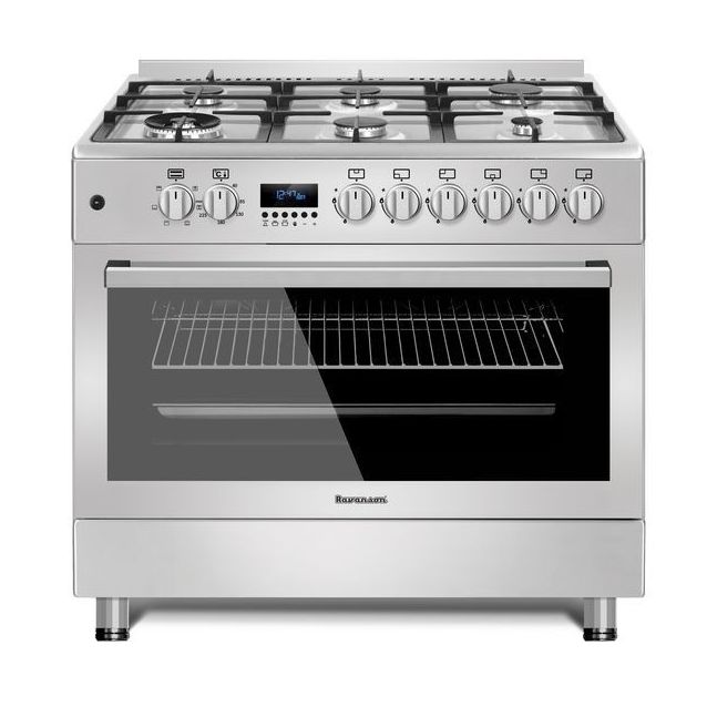 Kaasuliesi Ravanson KWGEK906 sähköuunilla, 90 cm, teräs
