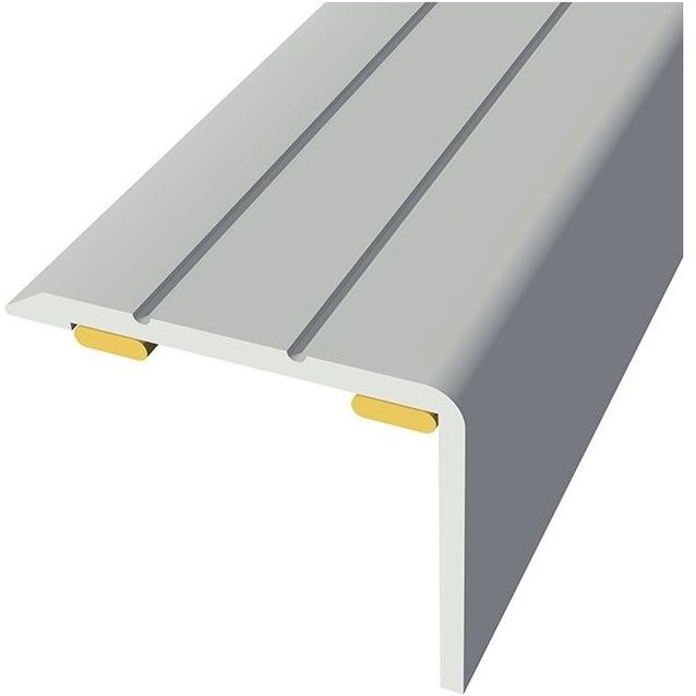 Askelkulmalista DomusFlooring 25x20x2700 mm alumiini