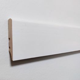 Jalkalista DomusFlooring 16x60x2200 mm valkoinen