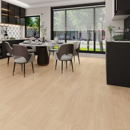 Kivikomposiittivinyylilankku DomusFlooring Untamon omenapuu, integroitu askeläänieriste