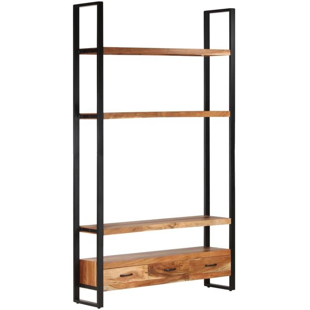 Kaappi 118x30x200 cm täysi akaasiapuu_1