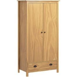 Kaksiovinen vaatekaappi hill range 89cm täysi mänty
