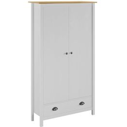 Kaksiovinen vaatekaappi hill range valkoinen 89cm