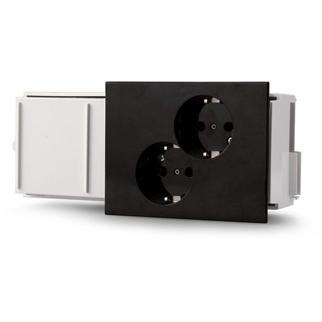 Kanavapistorasia Ensto eDuct 2 os kytketty musta