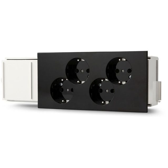 Kanavapistorasia Ensto eDuct 4 os kytketty musta