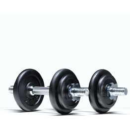 Käsipainosetti salkussa Fit'n Shape 2 kpl säädettävät 20 kg