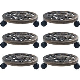 Kasvirullakot 6 kpl pronssi 30 cm muovi