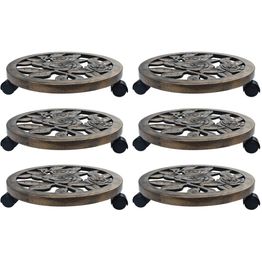 Kasvirullakot 6 kpl pronssi 38 cm muovi