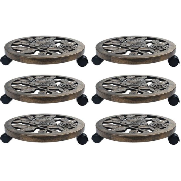 Kasvirullakot 6 kpl pronssi 38 cm muovi_1