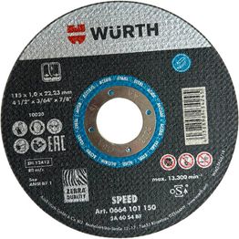 Katkaisulaikka Würth muovien työstöön, Ø115mm, paks. 1mm