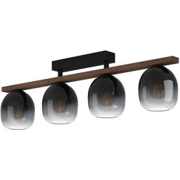 Kattovalaisin Eglo Filago 4-osainen 88x14,5cm musta/puu