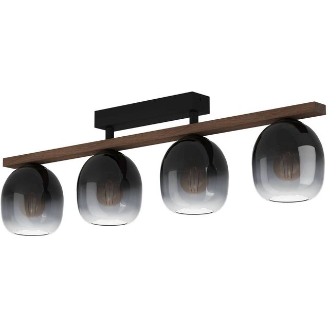 Kattovalaisin Eglo Filago 4 osainen 88x14 5cm musta puu