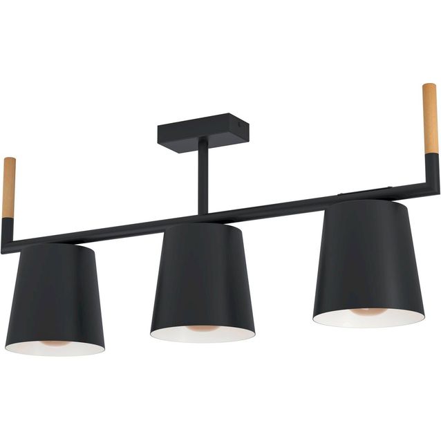 Kattovalaisin Eglo Lacey musta/puu