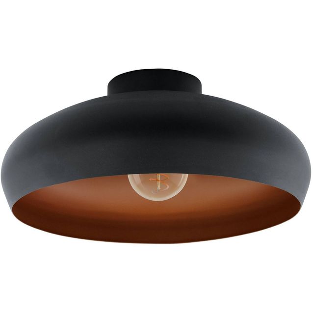 Kattovalaisin Eglo Mogano Ø40cm E27 musta/kupari