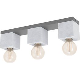 Kattovalaisin Eglo Prestwick 3 3-osainen musta/harmaa