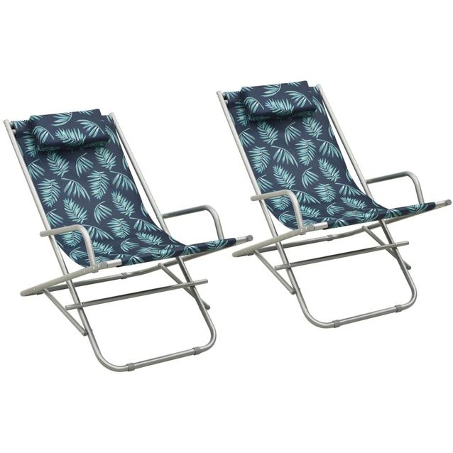 Keinutuolit 2 kpl teräs lehtikuvio_1