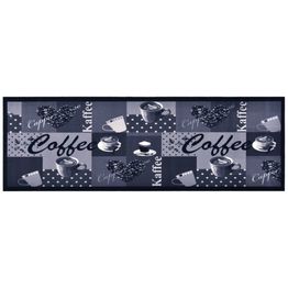Keittiön pestävä lattiamatto coffee sininen 60x300 cm