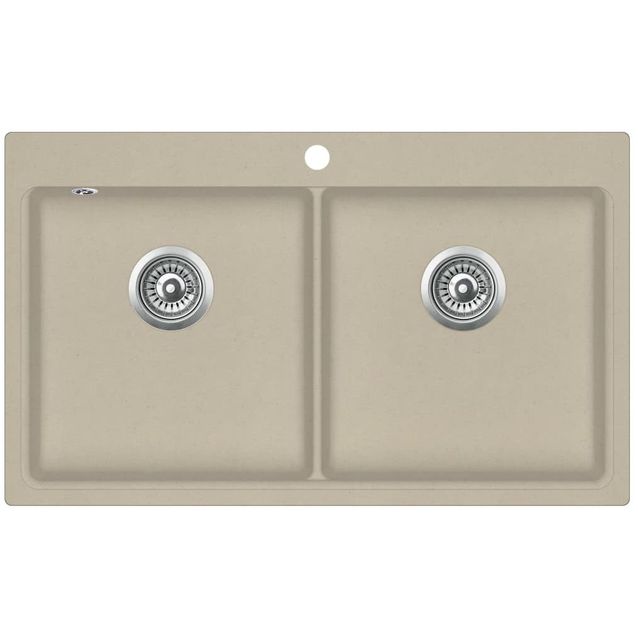 Keittiön tuplapesuallas graniitti beige