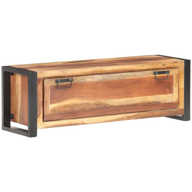 Kenkäkaappi 120x35x40 cm massiivipuu seesamviimeistelyllä_1