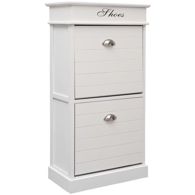 Kenkäkaappi valkoinen 50x28x98cm keisaripuu_1