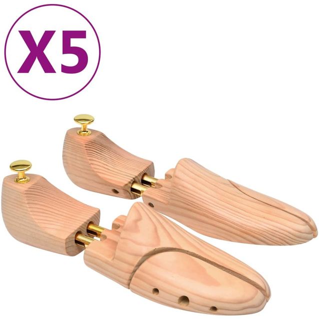 Kenkäpuut 5 paria täysi mänty koko 44-45_1