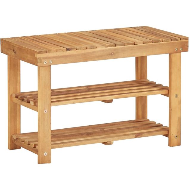 Kenkäteline 70x32x46 cm täysi akaasiapuu_1