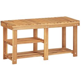 Kenkäteline 90x32x46 cm täysi akaasiapuu