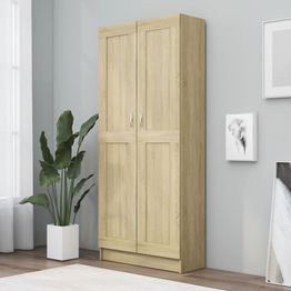 Kirjahylly sonoma-tammi 82,5x30,5x185,5 cm lastulevy