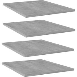 Hyllylevyt 4 kpl betoninharmaa 40x50x1,5 cm lastulevy