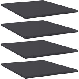 Hyllylevyt 4 kpl harmaa 40x50x1,5 cm lastulevy