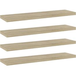 Hyllylevyt 4 kpl sonoma-tammi 40x10x1,5 cm lastulevy